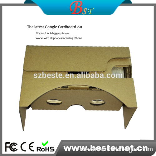 HERE! cheapest price google cardboard cardboard box vr glass for promotion gifts